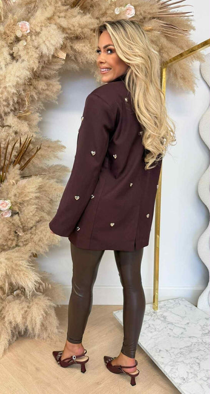 LUXURY HARTJES BLAZER L062 BORDEAUX