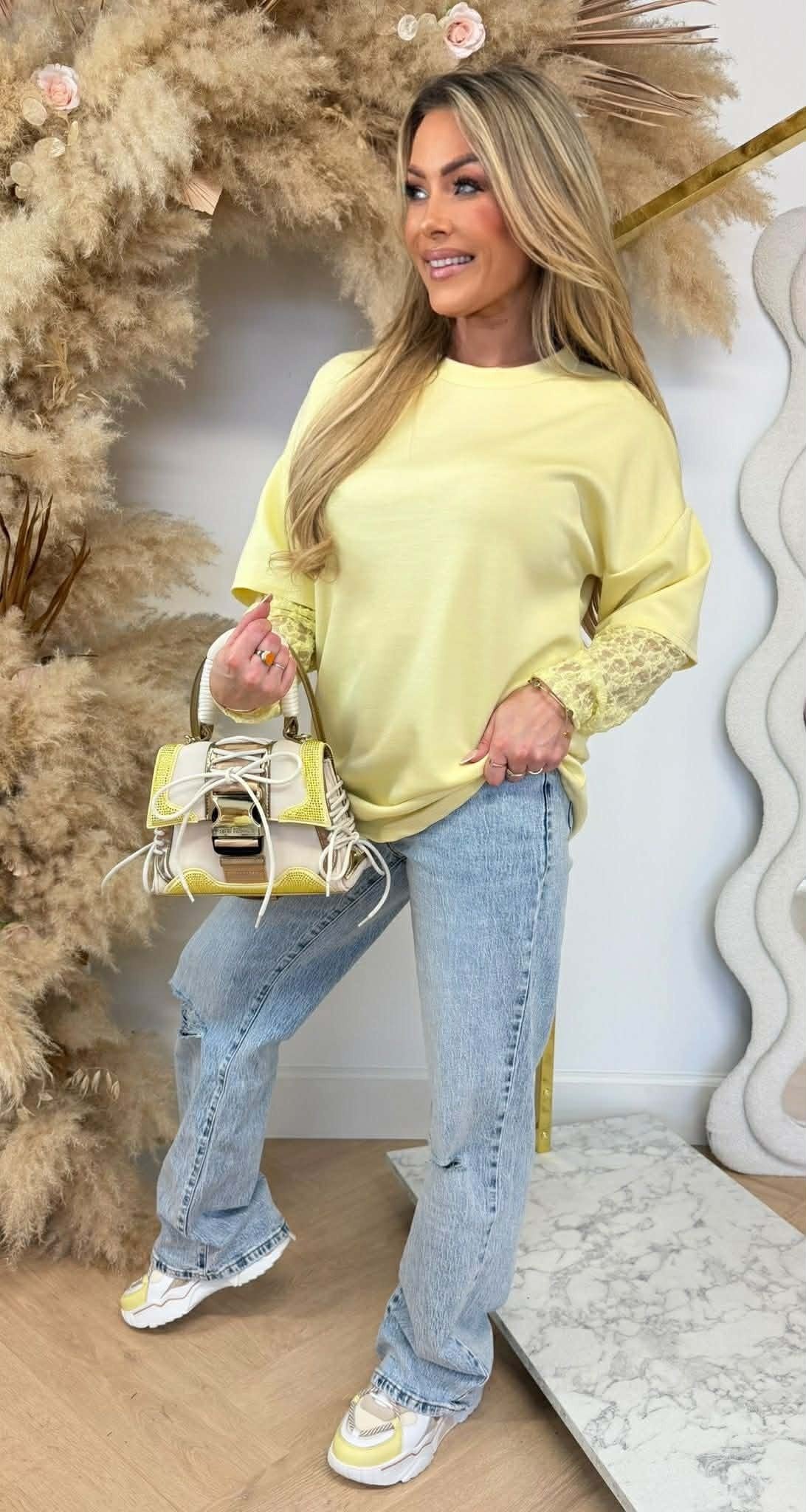 MEGAN LACY TEE GELB