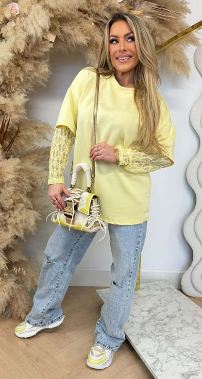 MEGAN LACY TEE GELB
