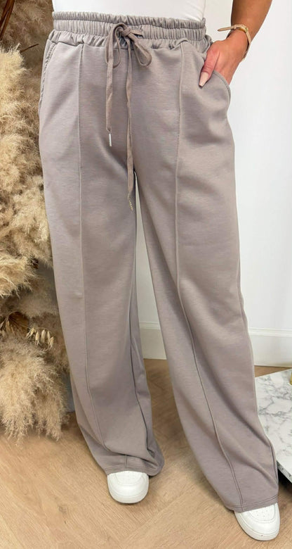 MICHELLE PANTALON COUPE DROITE TAUPE