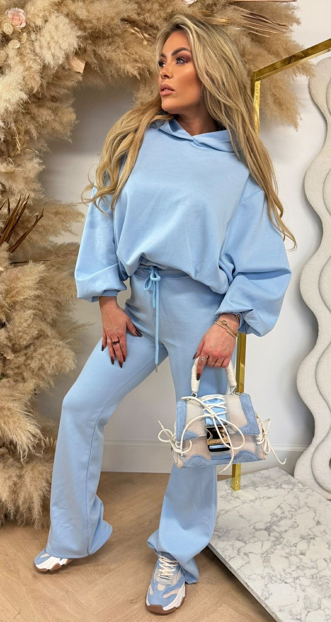 MUSTHAVE PUFFER FLARED SET ICEBLUE