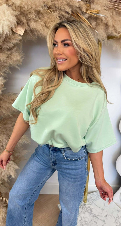 MUSTY CROPPED TOP MINT