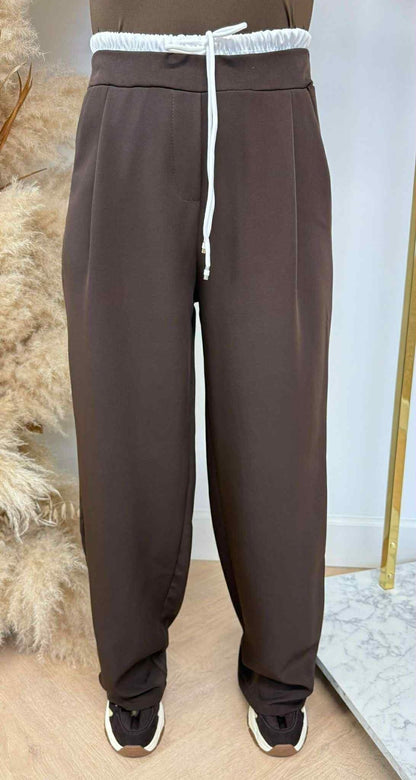 MY LOOK BASIC PANTALON CHOCO