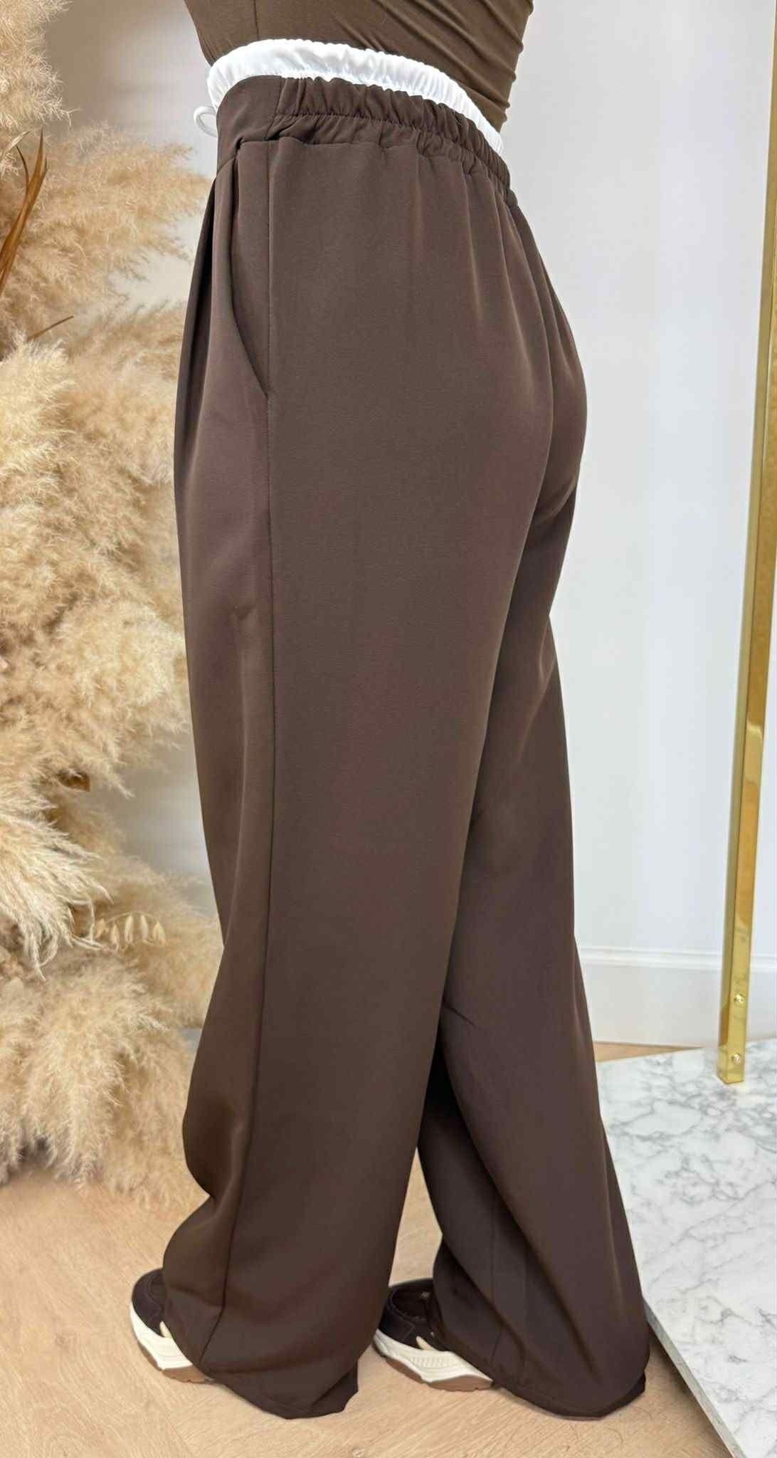 MY LOOK BASIC PANTALON CHOCO