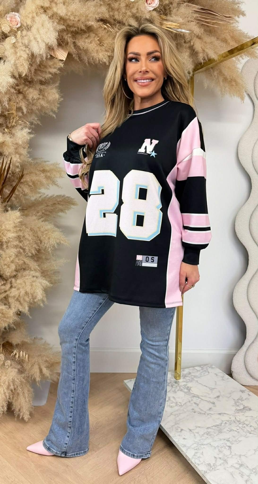 N 28 OVERSIZED SHIRT SCHWARZ