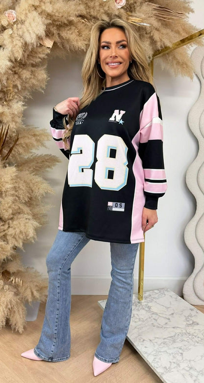 N 28 OVERSIZED SHIRT SCHWARZ