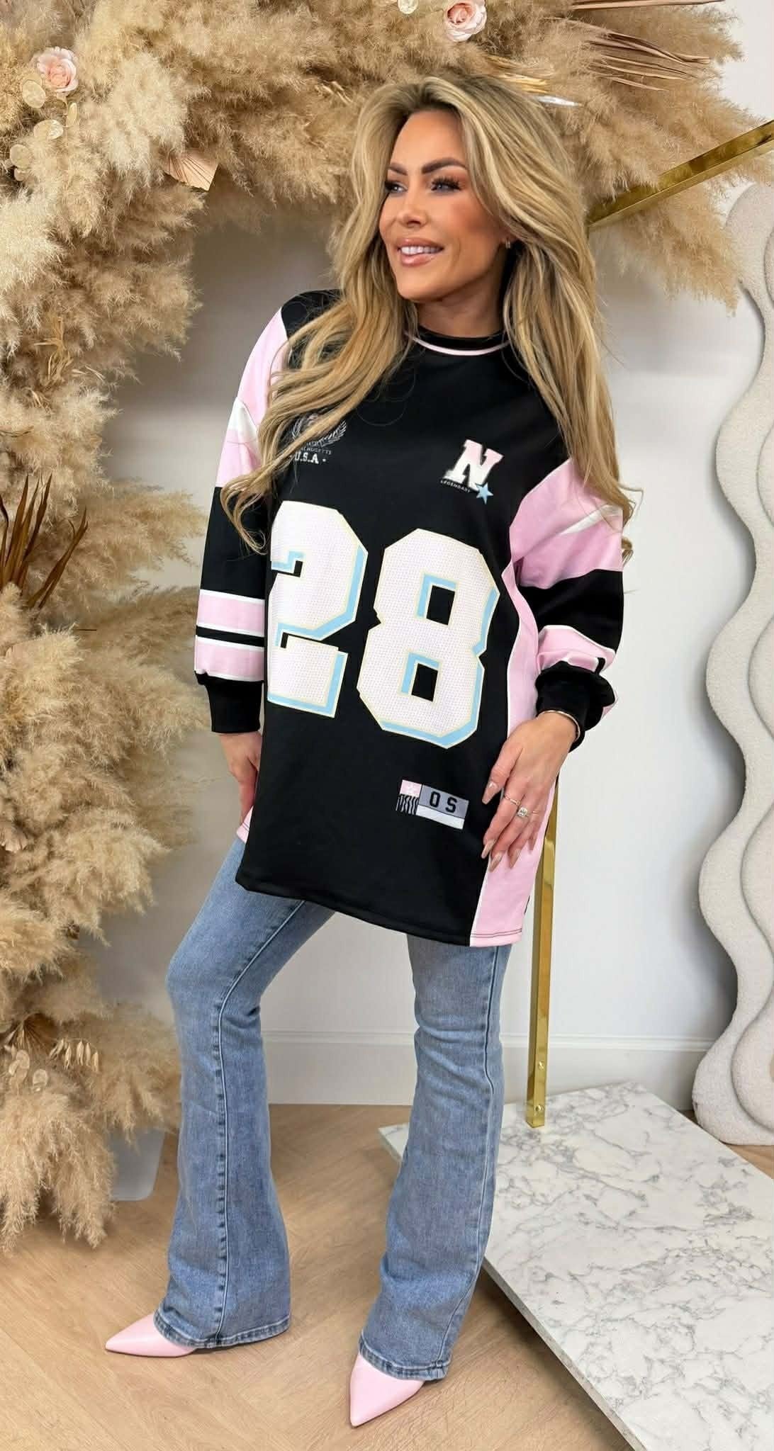 N 28 OVERSIZED SHIRT SCHWARZ
