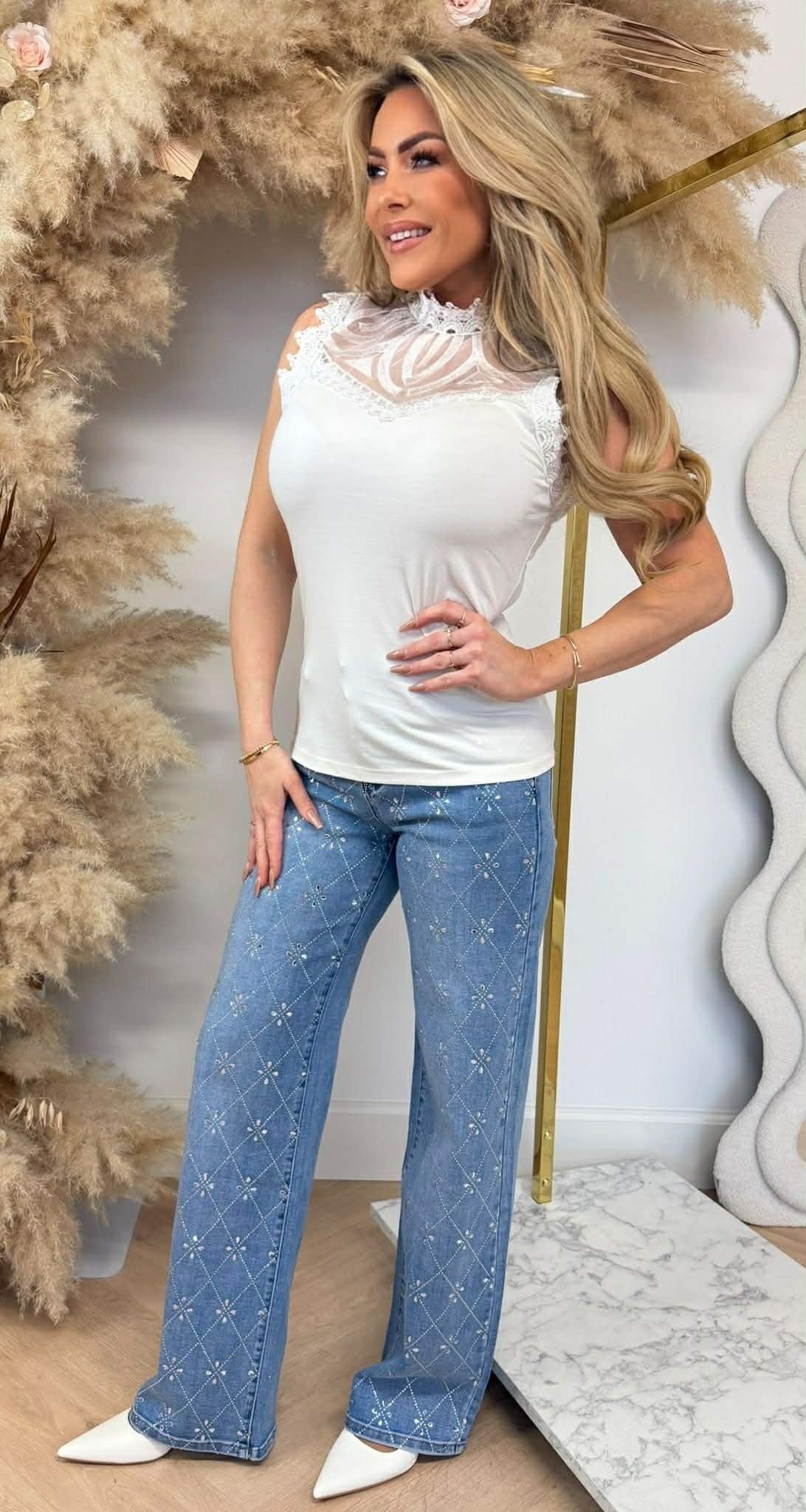 NENA TOP H061 OFFWHITE