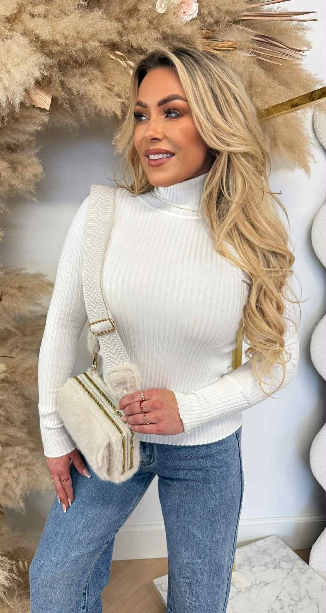 NOUVELLE COLLECTION TOP KOL K27 BLANC CASSÉ