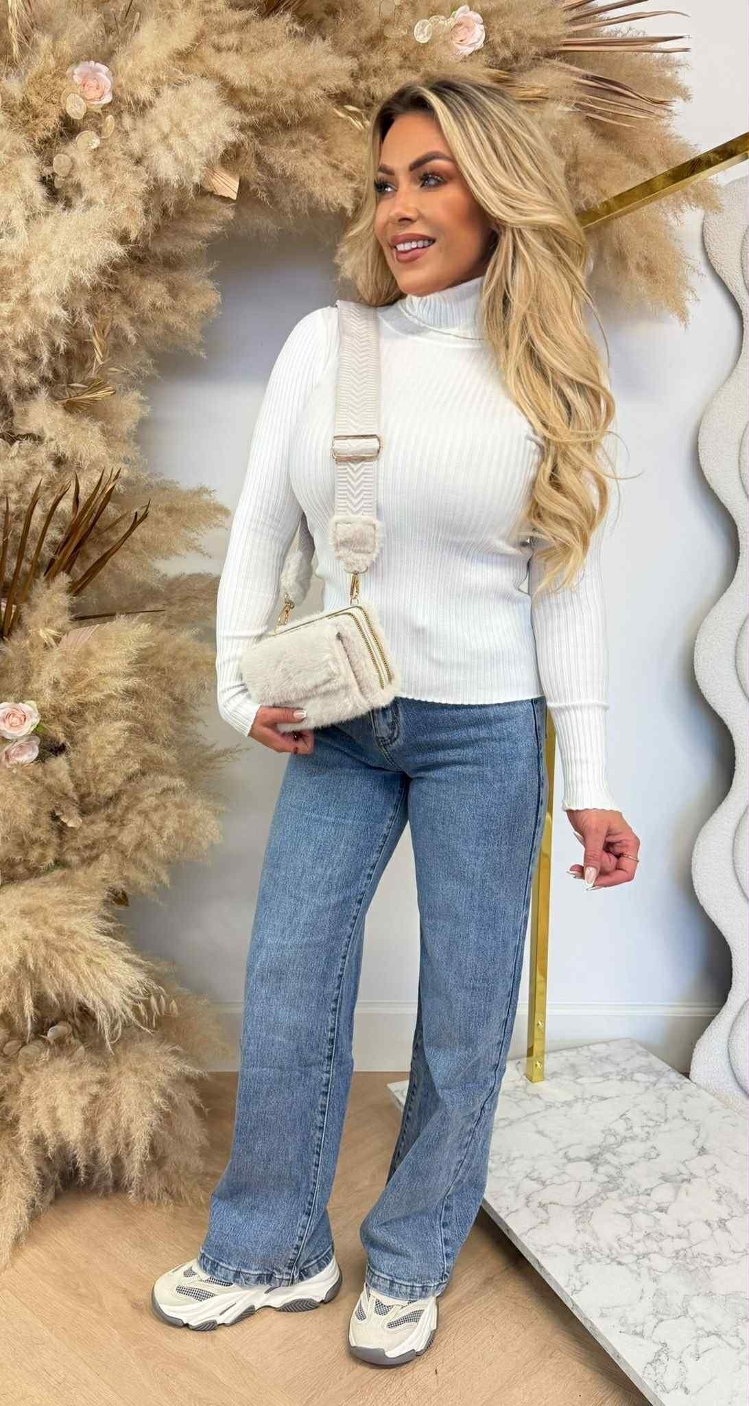 NOUVELLE COLLECTION TOP KOL K27 BLANC CASSÉ