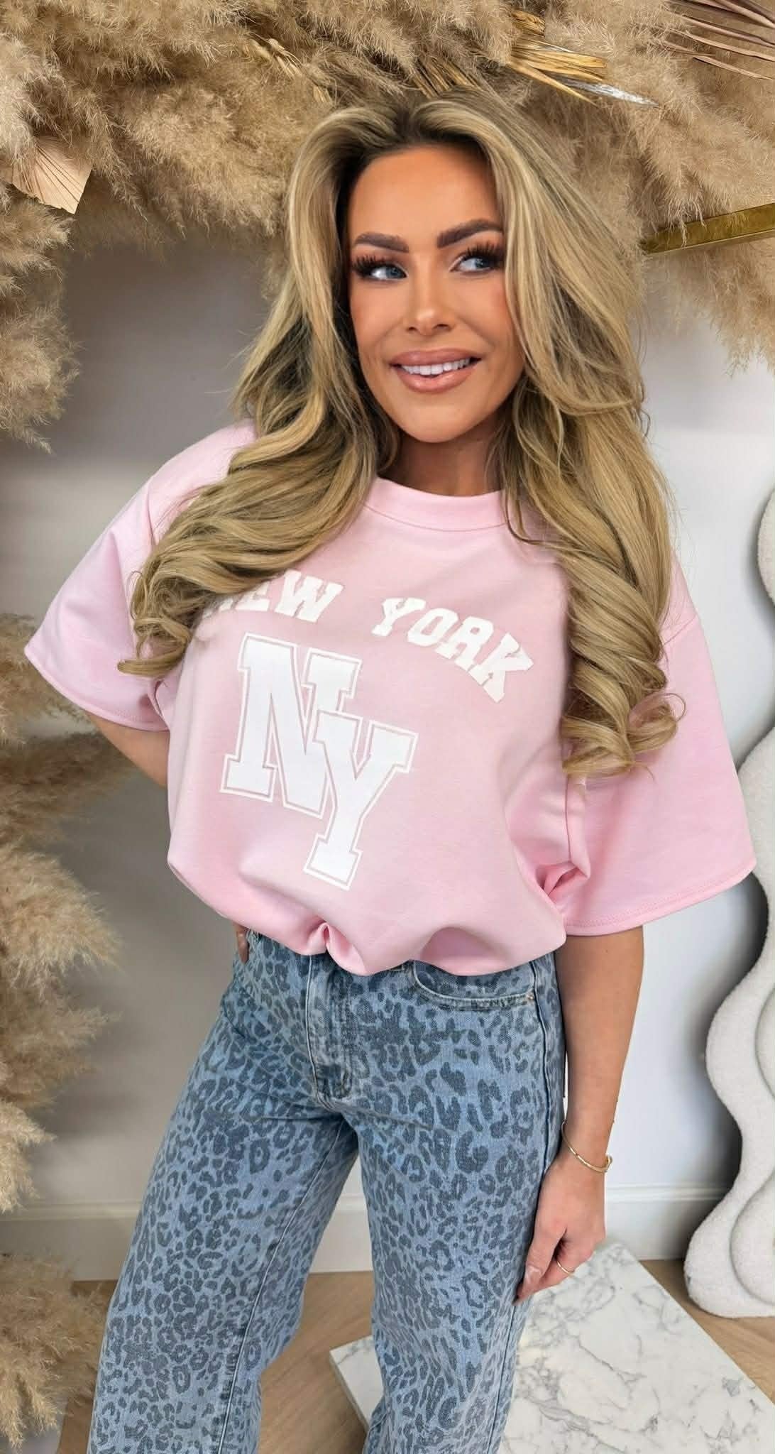 NEW YORK CROPPED SHIRT ROSA