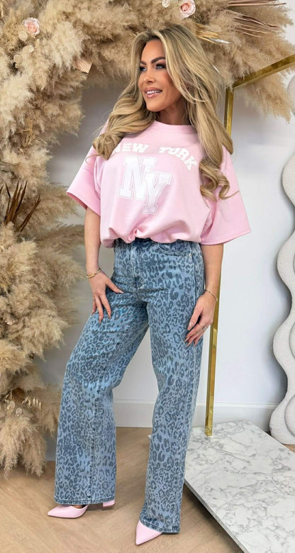NEW YORK CROPPED SHIRT ROSA