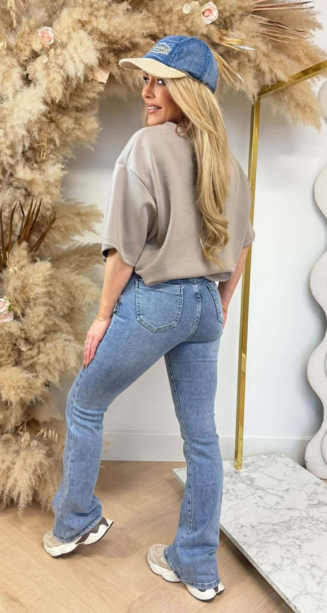 CHEMISE COURTE NEW YORK TAUPE
