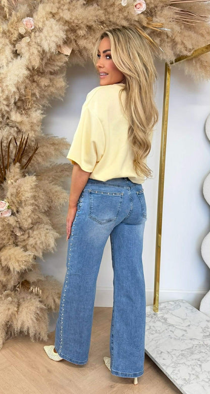 NEW YORK CROPPED SHIRT YELLOW
