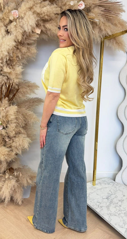 NEW YORK KNIT TEE SH629 YELLOW