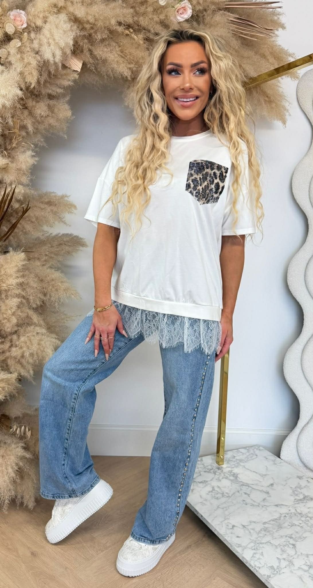 NOVA POCKET LACE SHIRT OFFWHITE