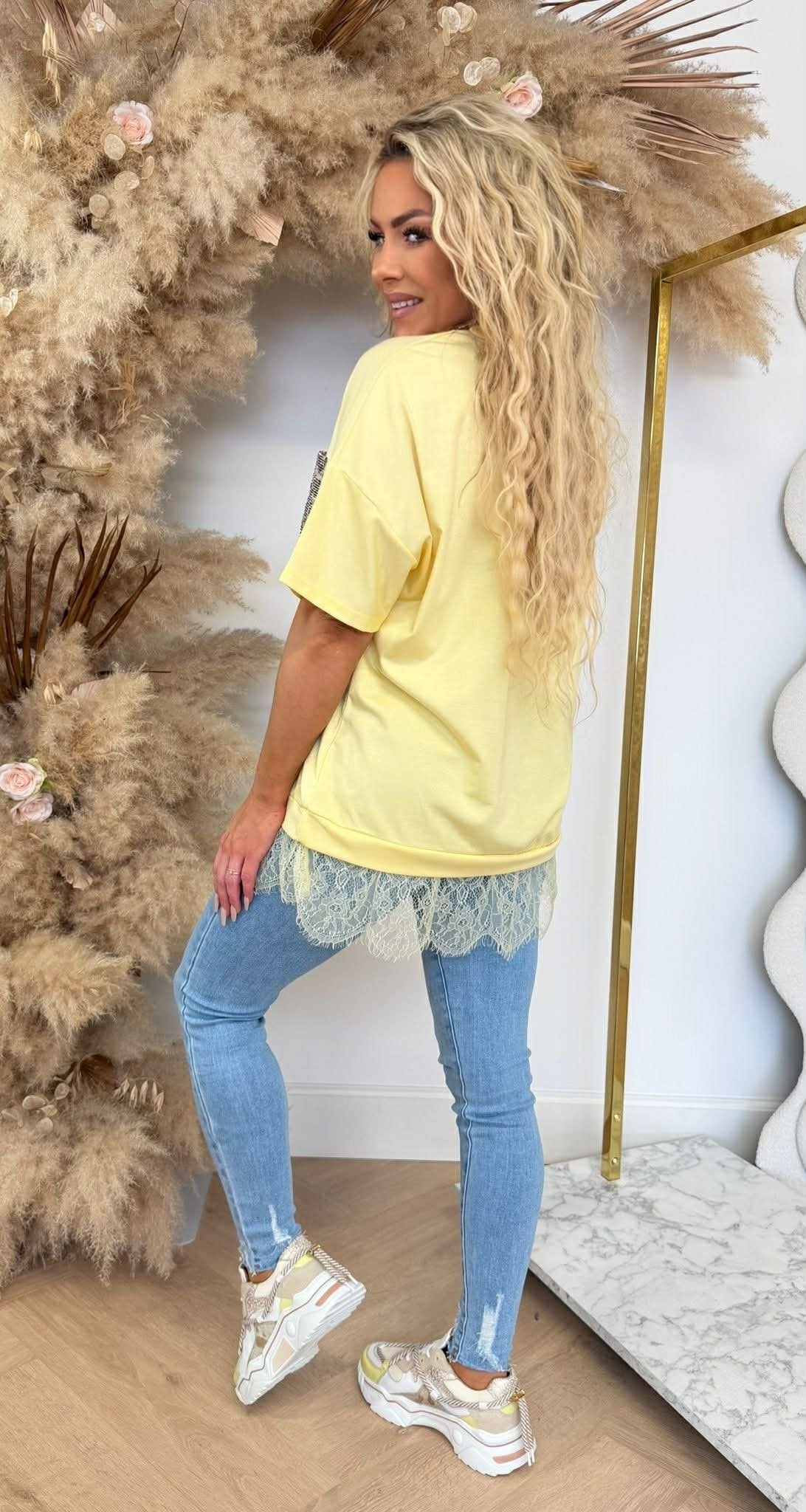 NOVA POCKET LACE SHIRT YELLOW