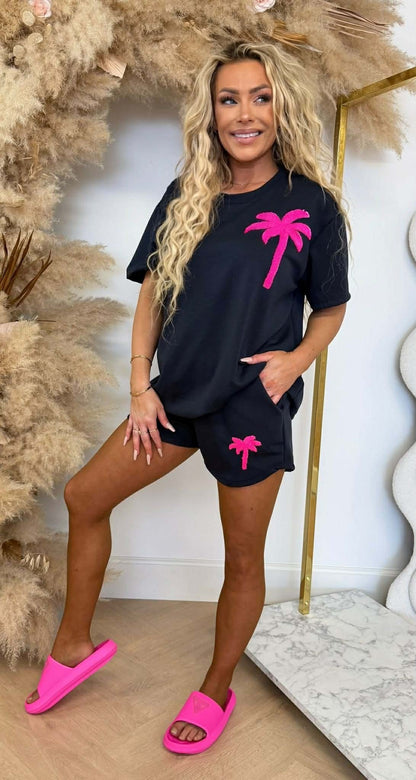 ENSEMBLE SHORT PALMIER MARINE