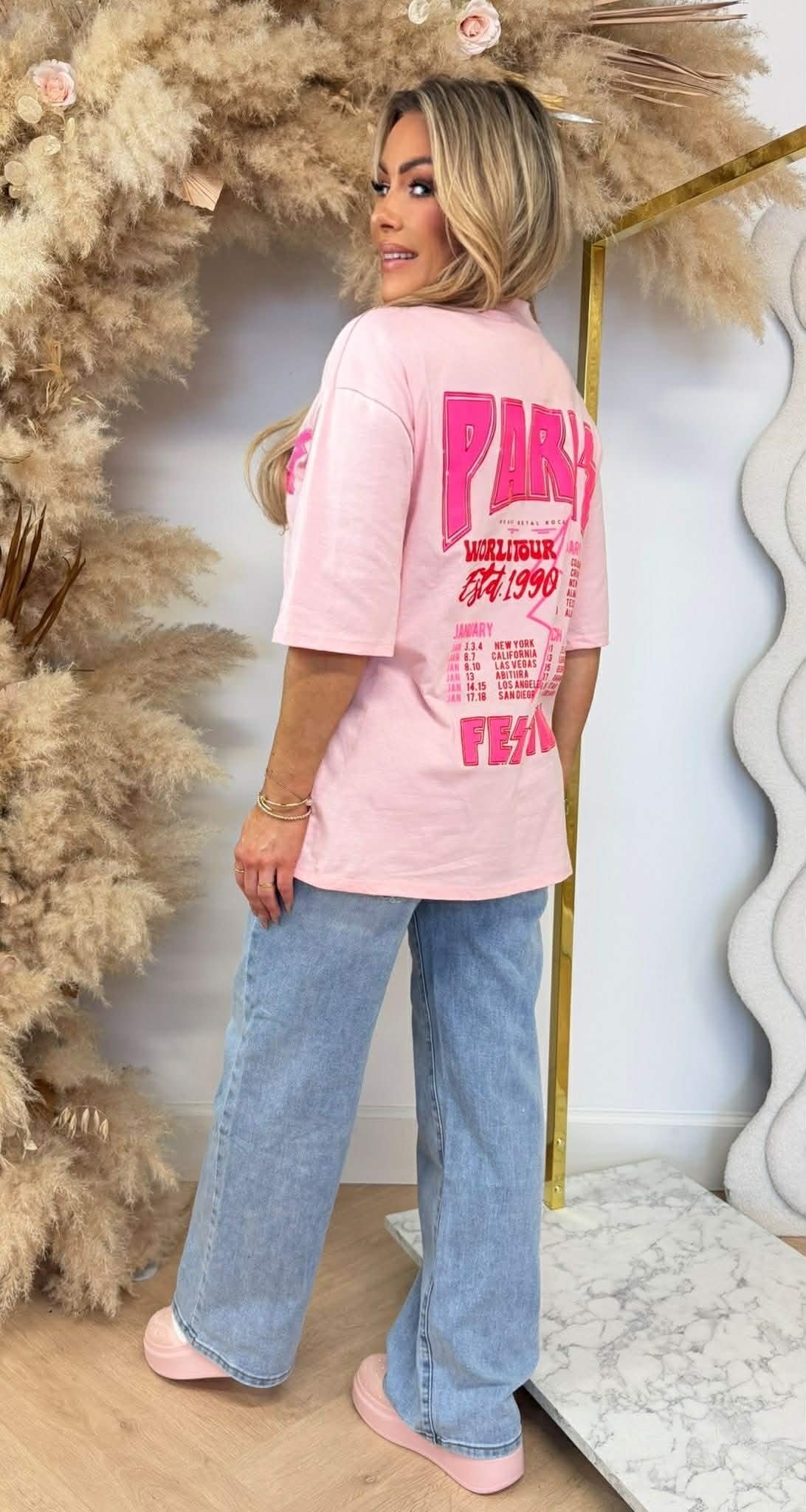 T-SHIRT FESTIVAL PARIS 2665 ROSE