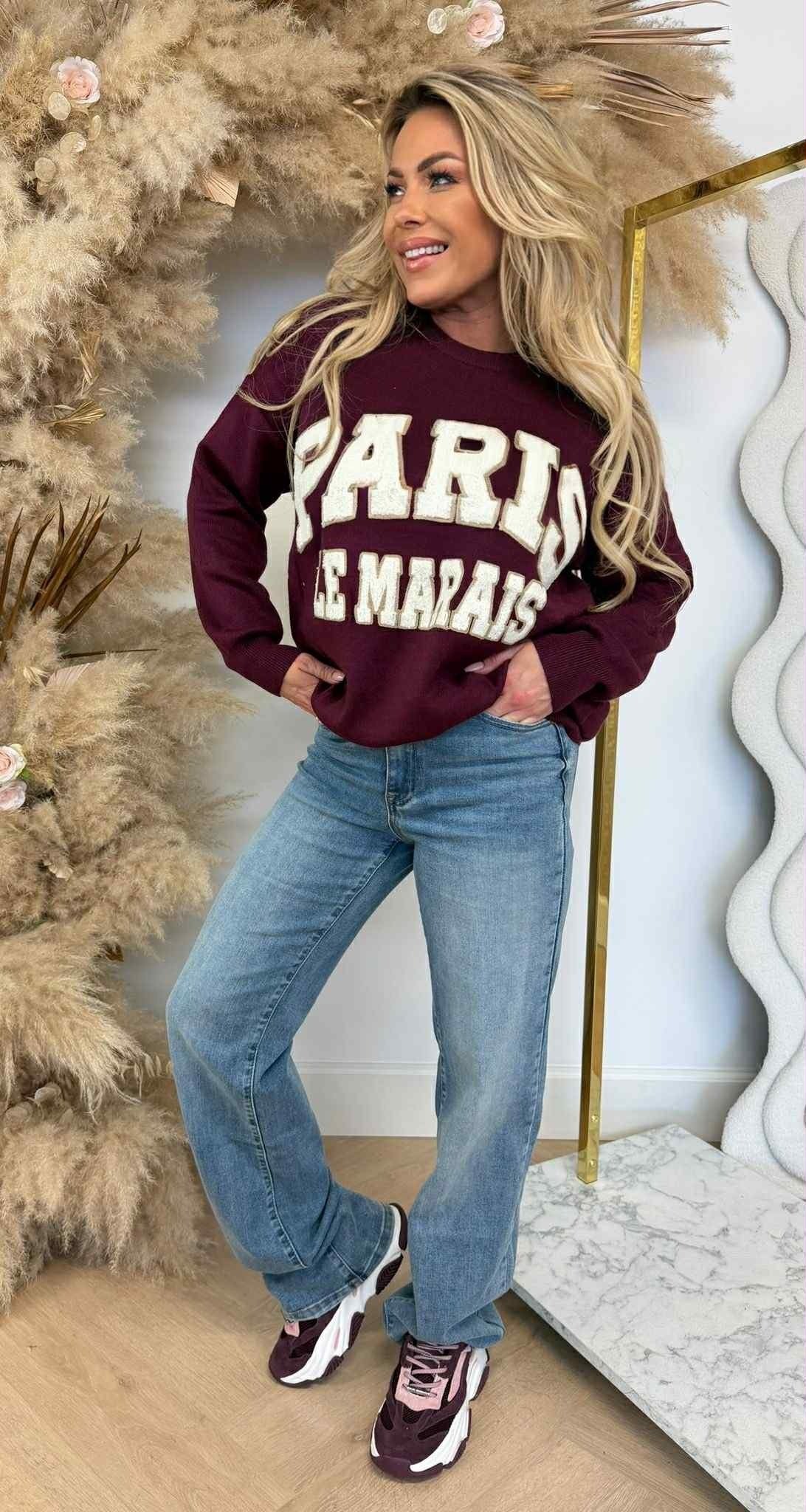 SWEAT TEDDY PARIS 829 BORDEAUX