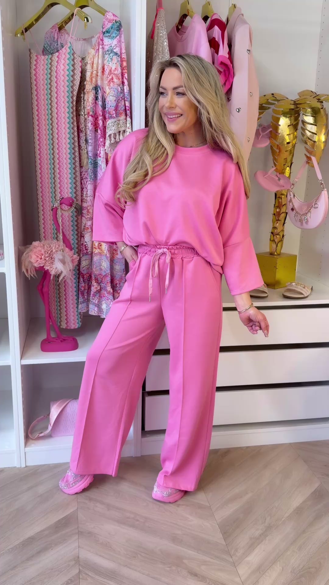 SARAH 2 PIECE SET CANDYPINK