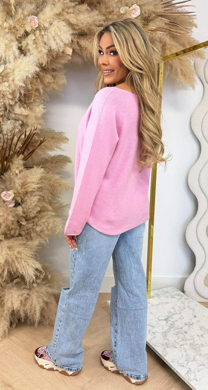 ROMY SOFT V TOP ROSA