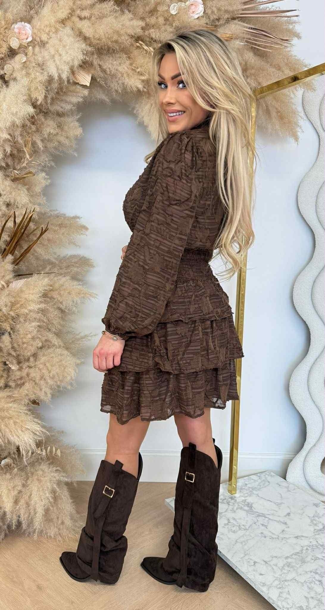 ROUCHE DRESS 5267 CHOCO