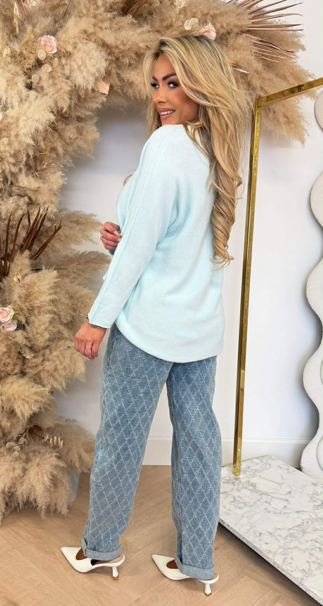 RUNDHALSSHIRT HELLTÜRKIS