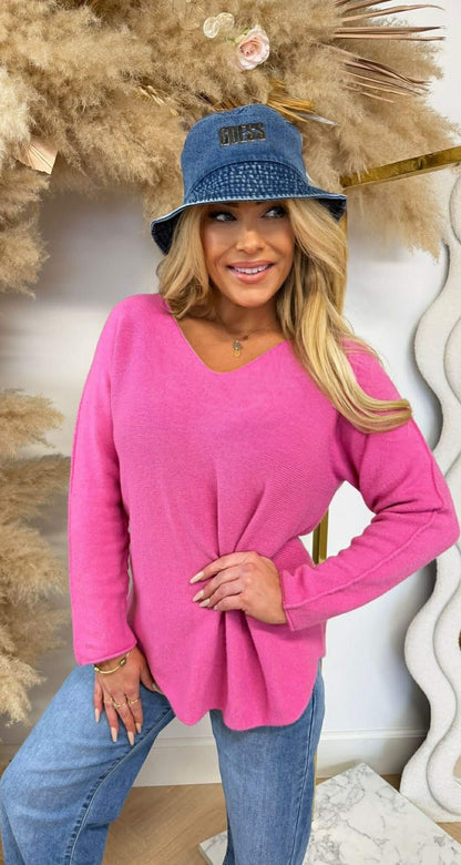 MINDY SOFT V TOP SWEETPINK
