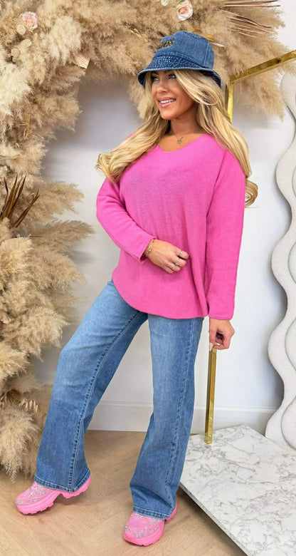 MINDY SOFT V TOP SWEETPINK