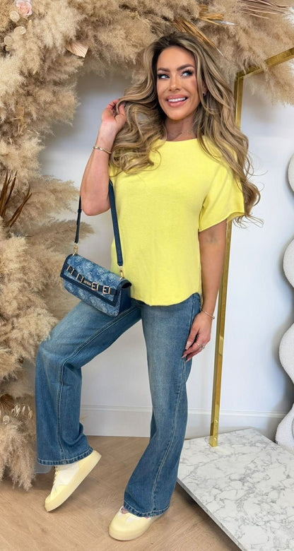 JASMIJN ROUND SOFT SHIRT YELLOW
