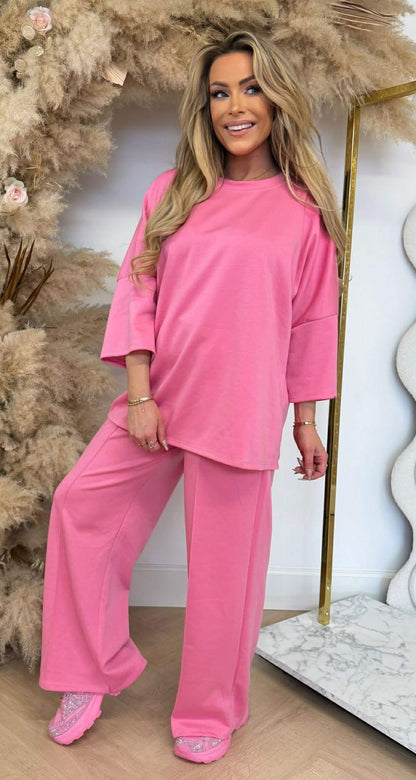 SARAH 2 PIECE SET CANDYPINK
