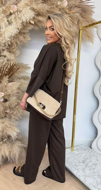 SARAH 2-TEILIGES SET SCHOKO