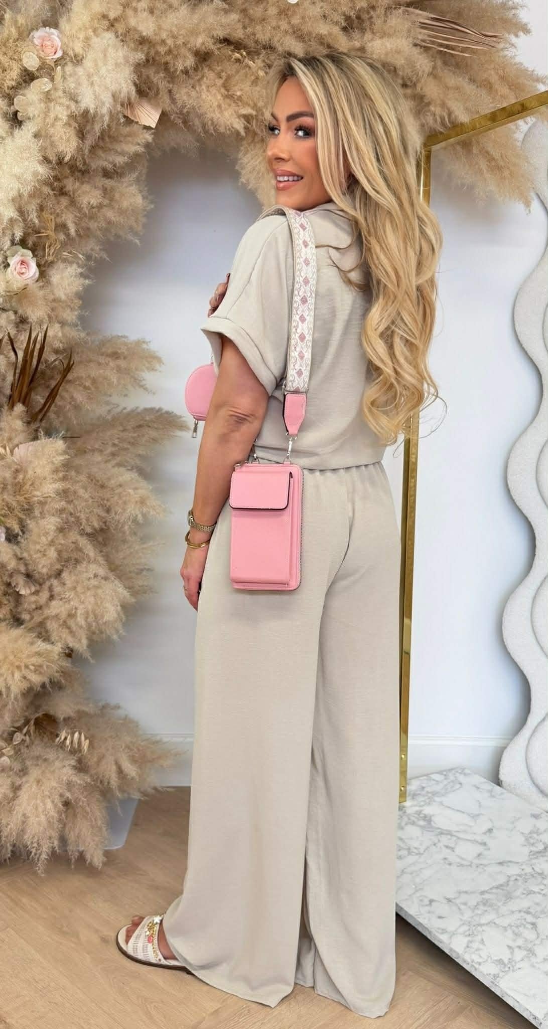 SIMPLE CLASSY CO-ORD SET BEIGE