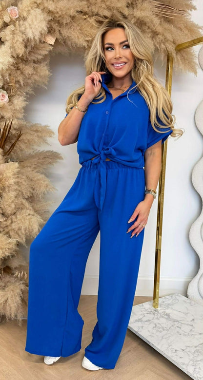 SIMPLE CLASSY CO-ORD SET KOBALT