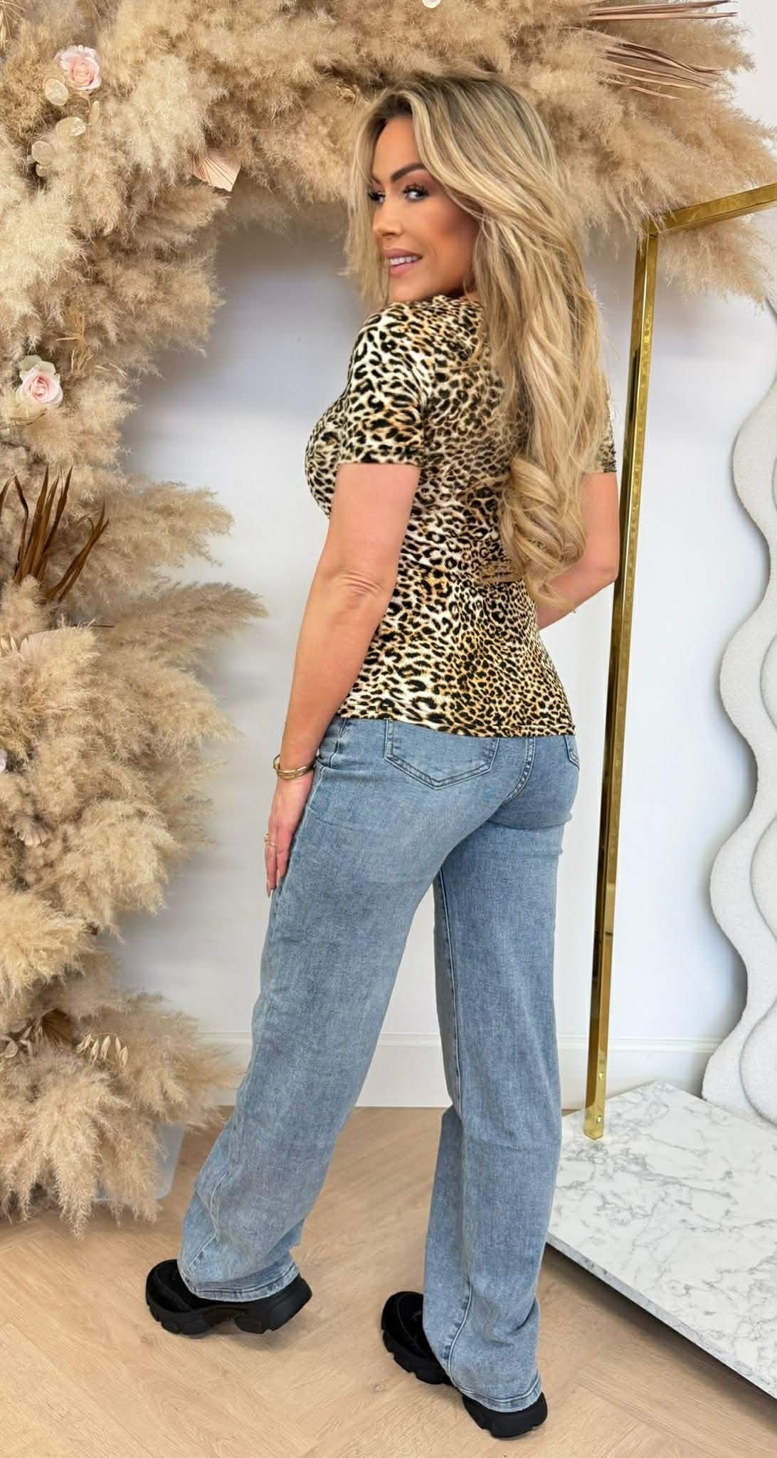 WEICHES LEOPARD-SHIRT 1975 BEIGE
