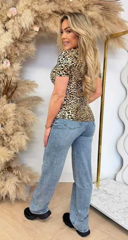 WEICHES LEOPARD-SHIRT 1975 BEIGE