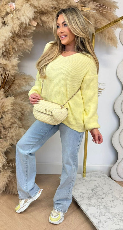 SOFY V BASIC SWEAT BUTTERYELLOW