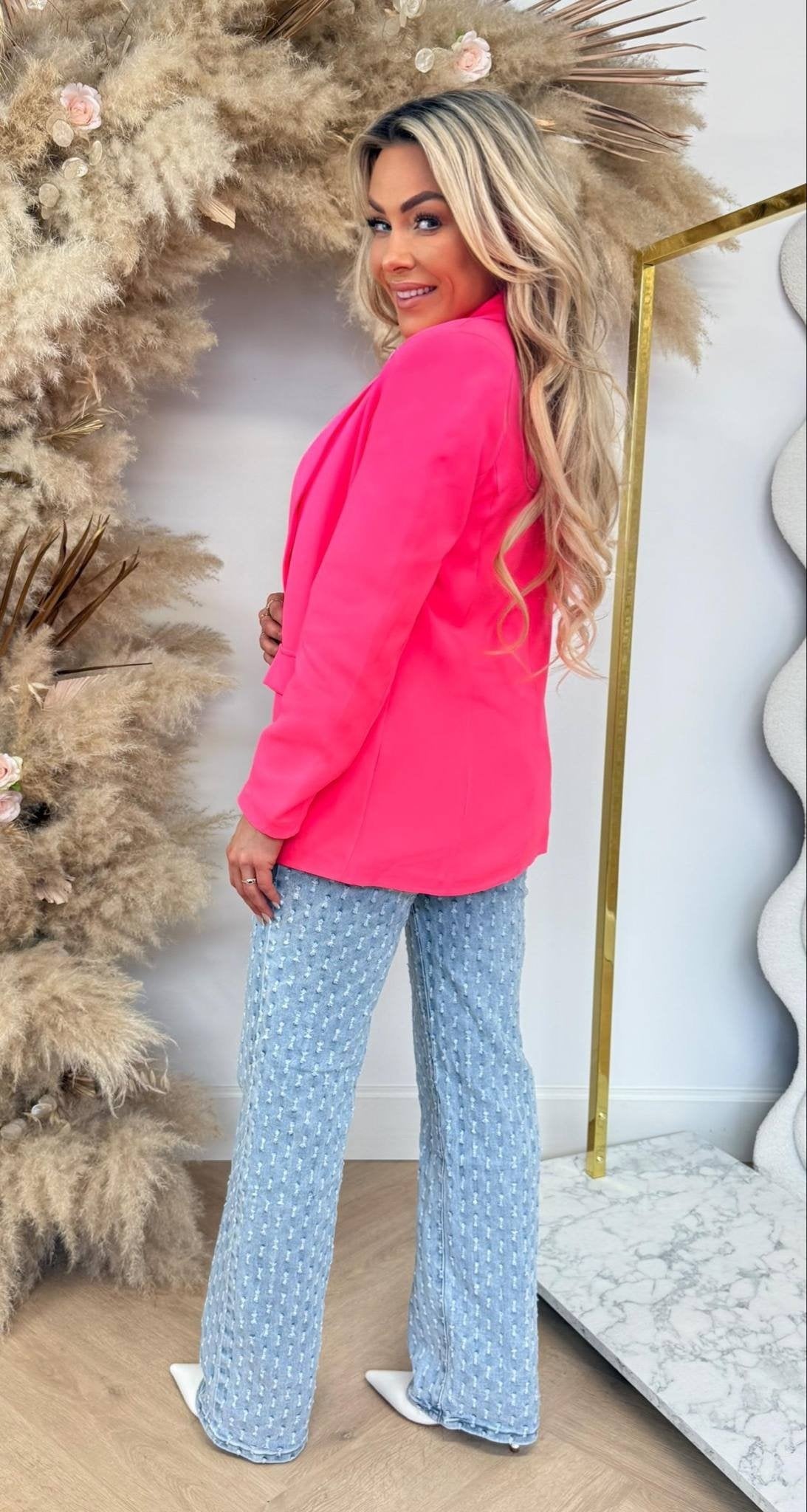 BASIC BLAZER NEONPINK