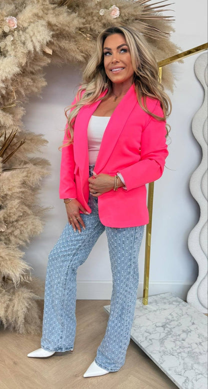 BASIC BLAZER NEONPINK