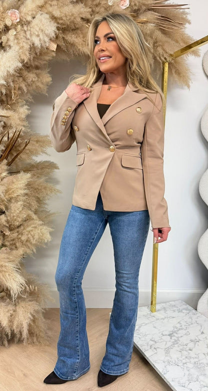 STACY BLAZER V195 BEIGE