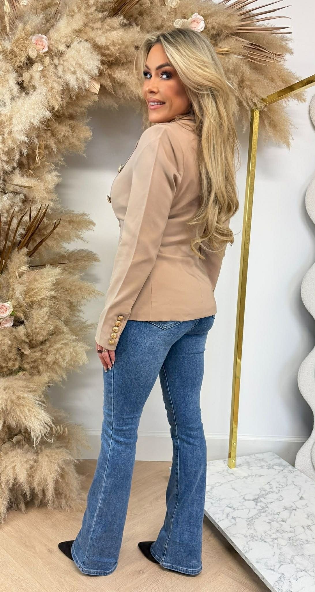 STACY BLAZER V195 BEIGE