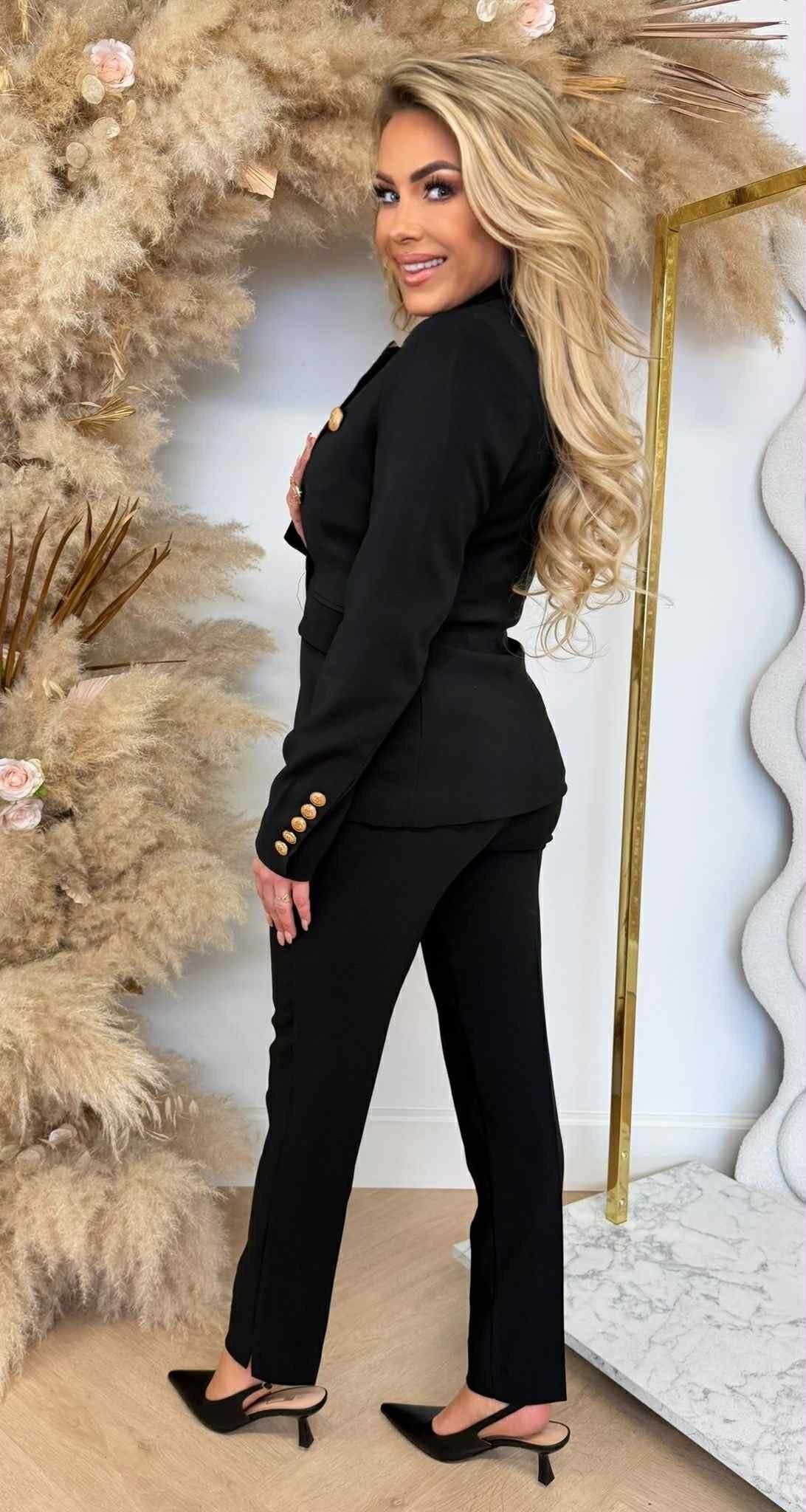 STACY BLAZER V195 SCHWARZ