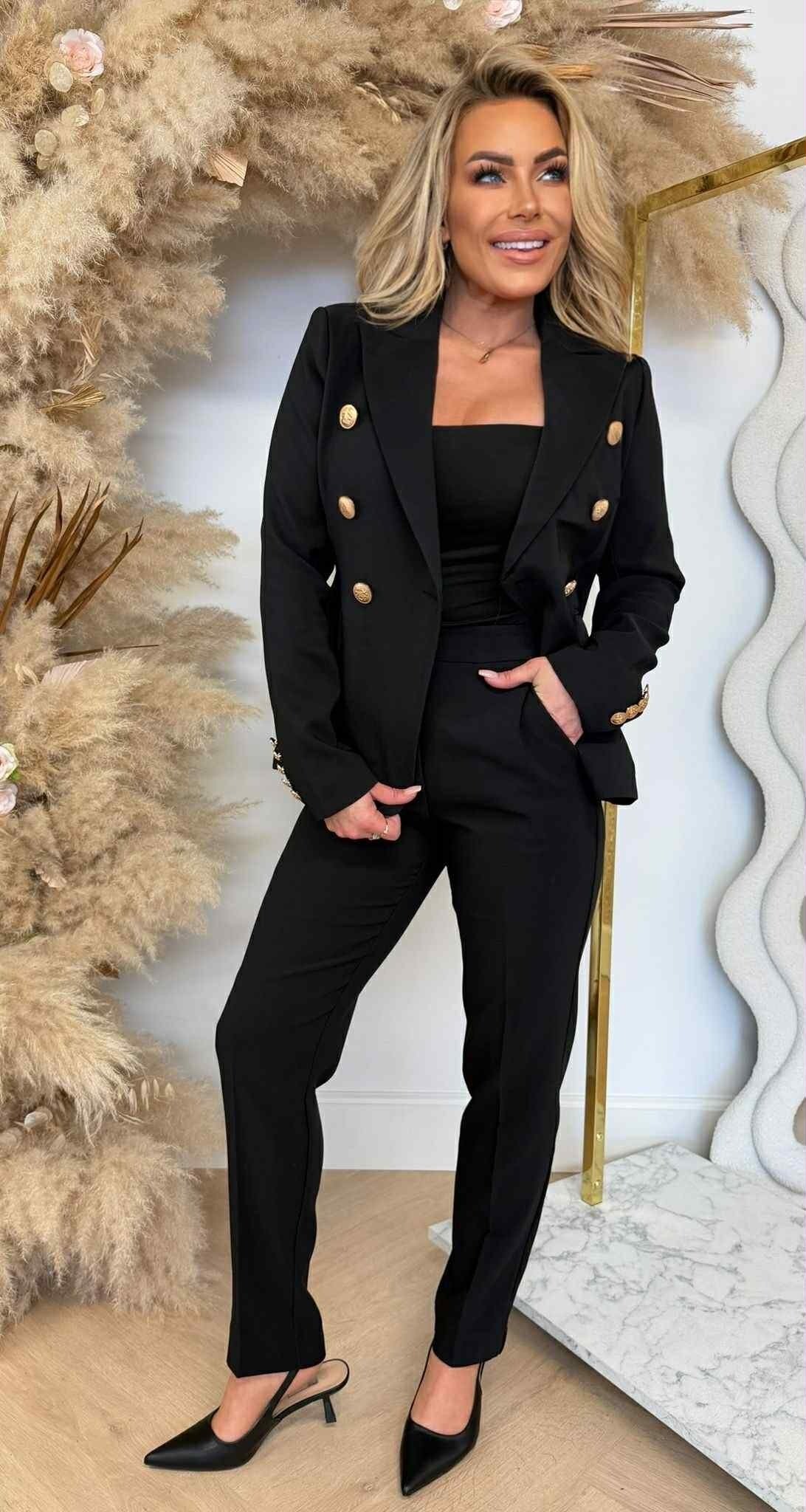 STACY BLAZER V195 SCHWARZ