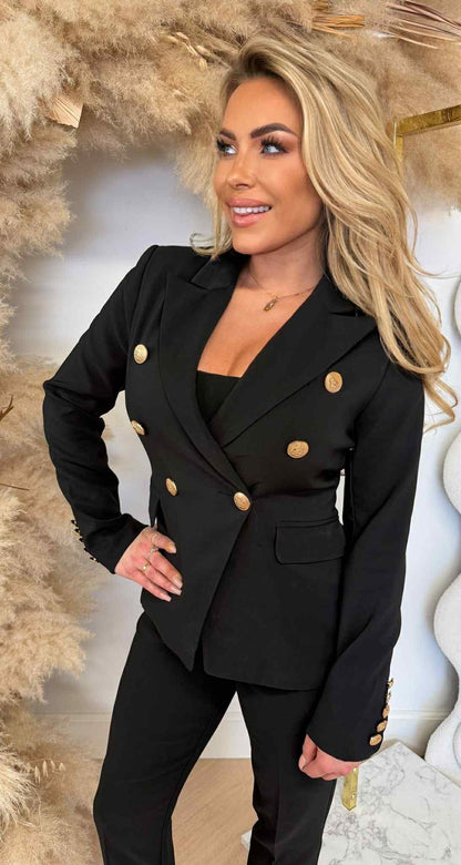 STACY BLAZER V195 SCHWARZ