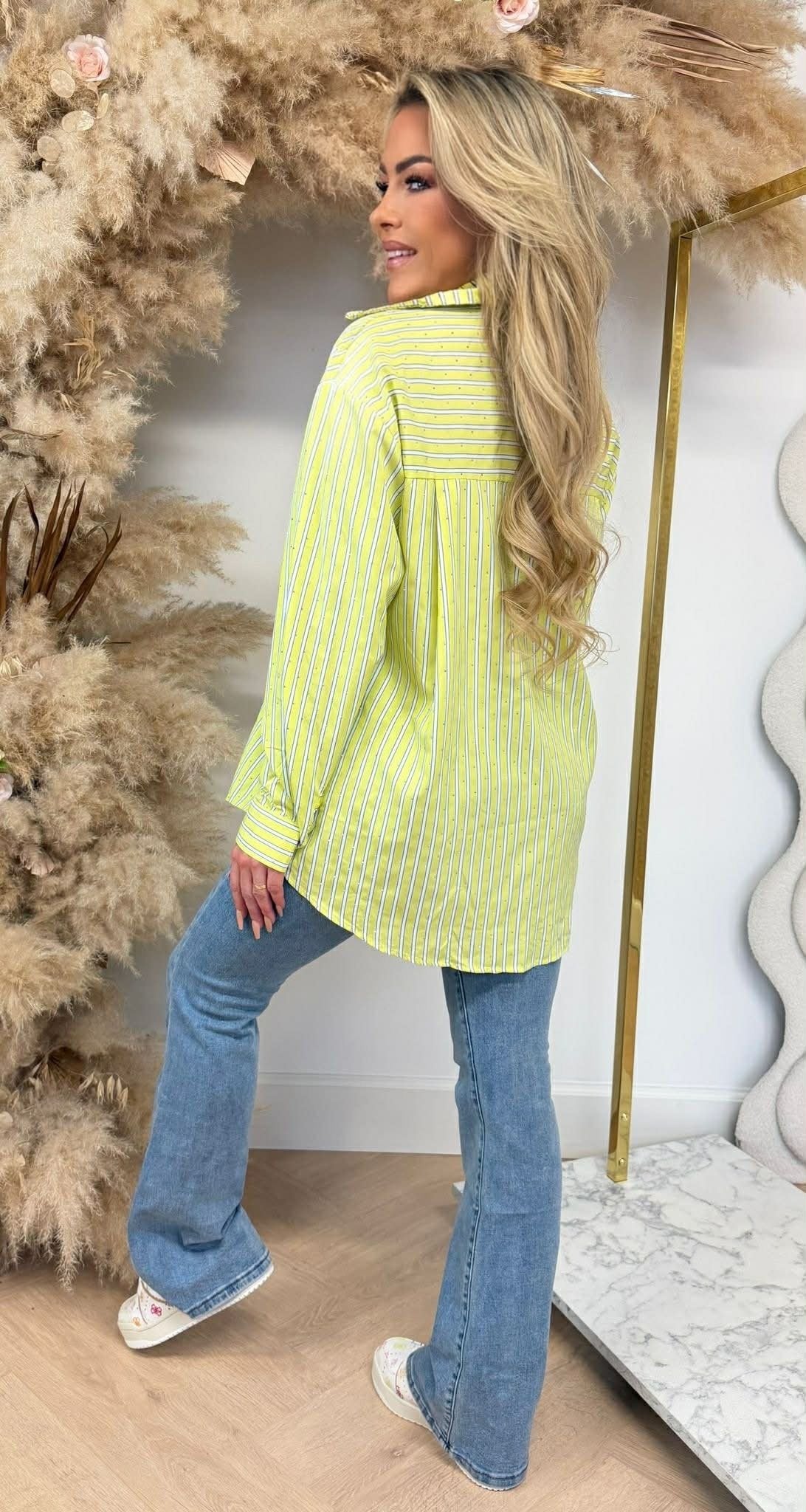 BLOUSE RAYÉE 5454 JAUNE