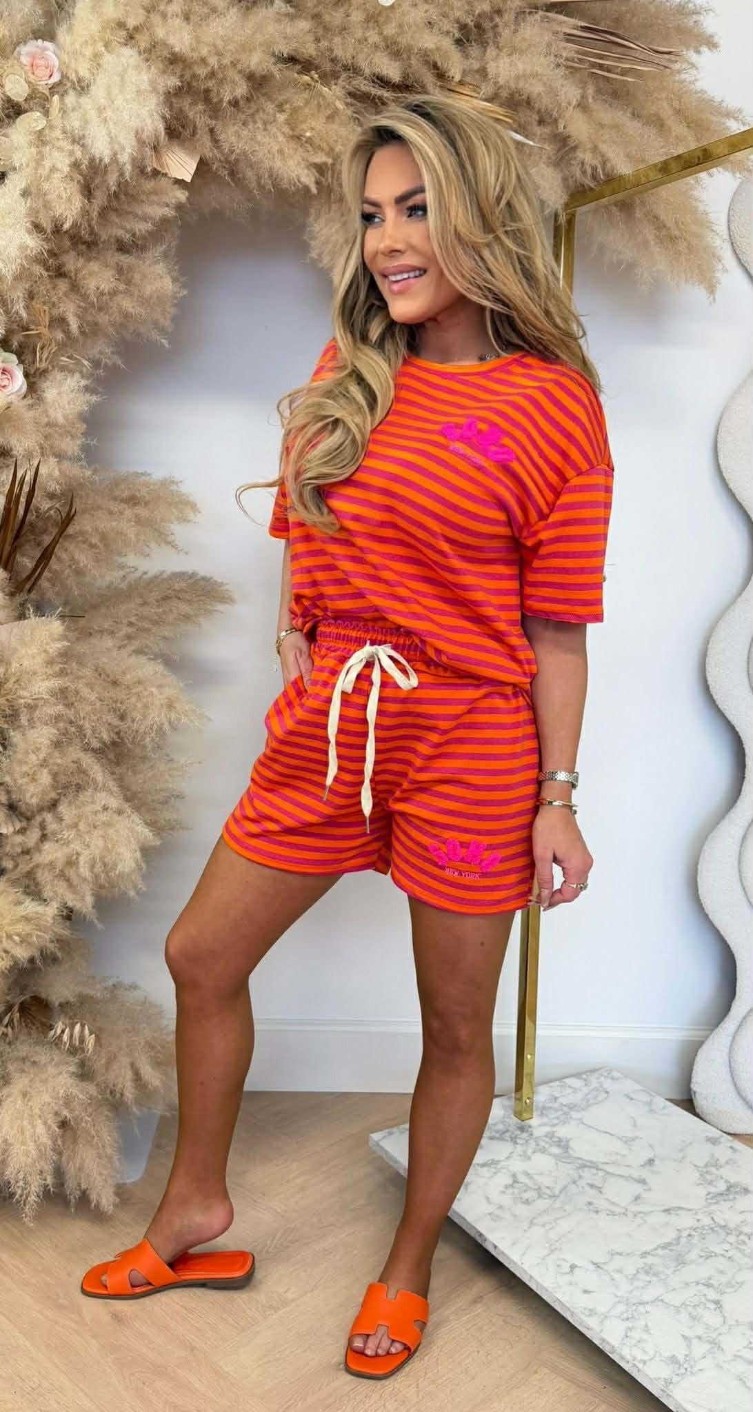 STRIPE SOHO SET ORANGE