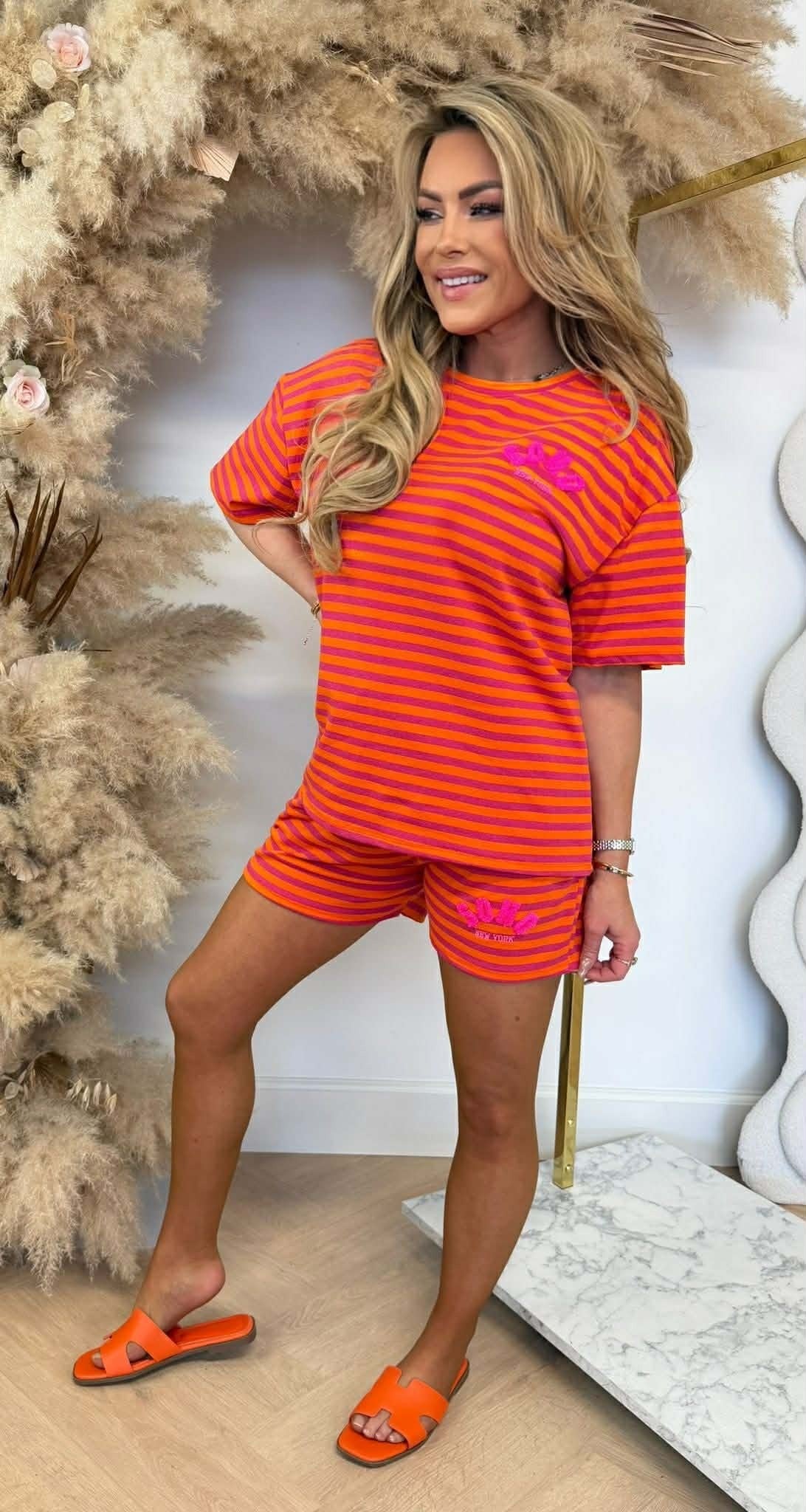 STRIPE SOHO SET ORANGE