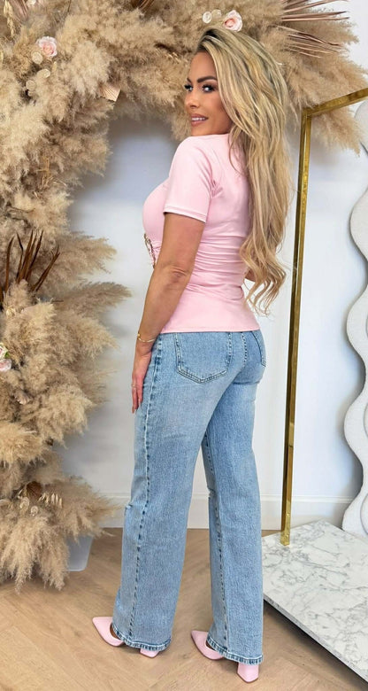REISE ELLE GOLDENER TOP ROSA
