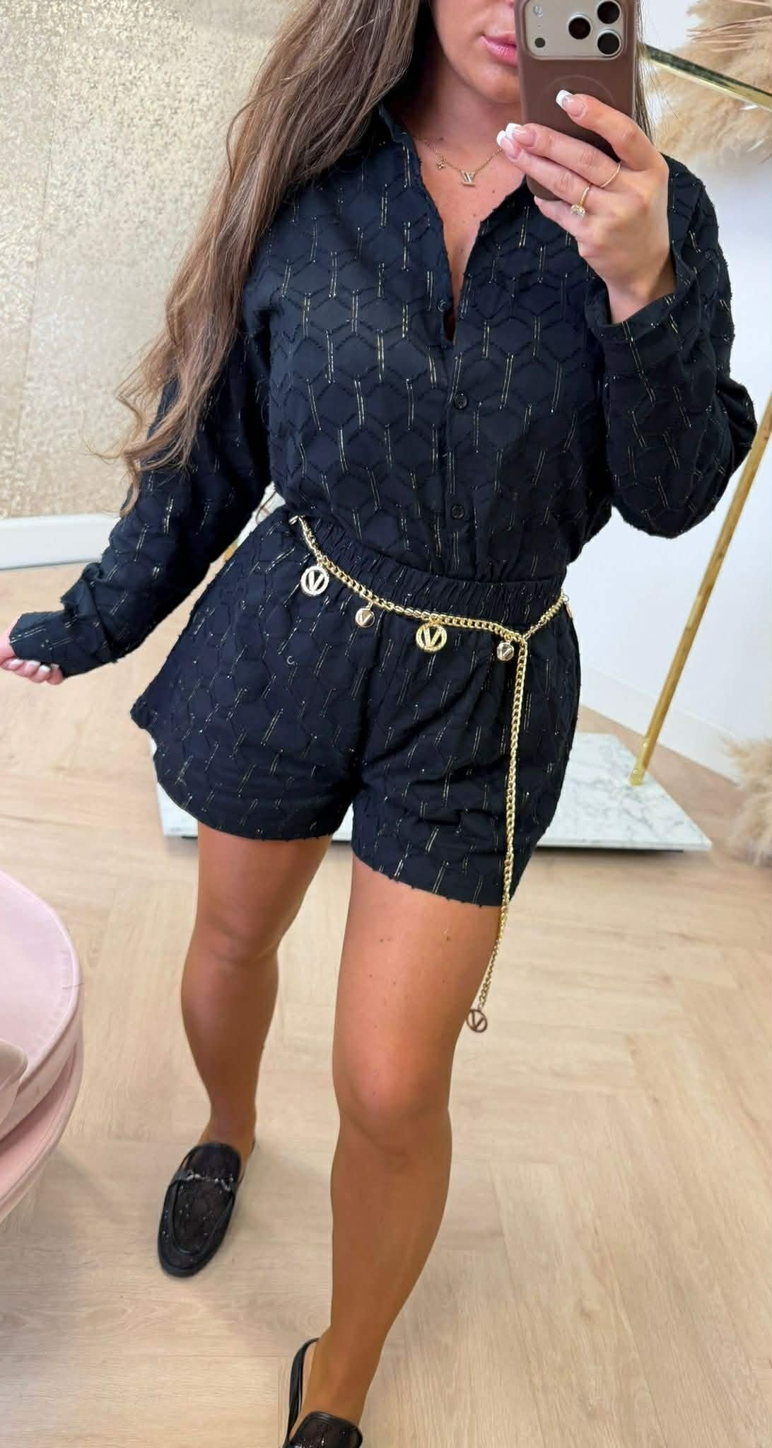 VENESSA LUREX SET 2153 BLACK